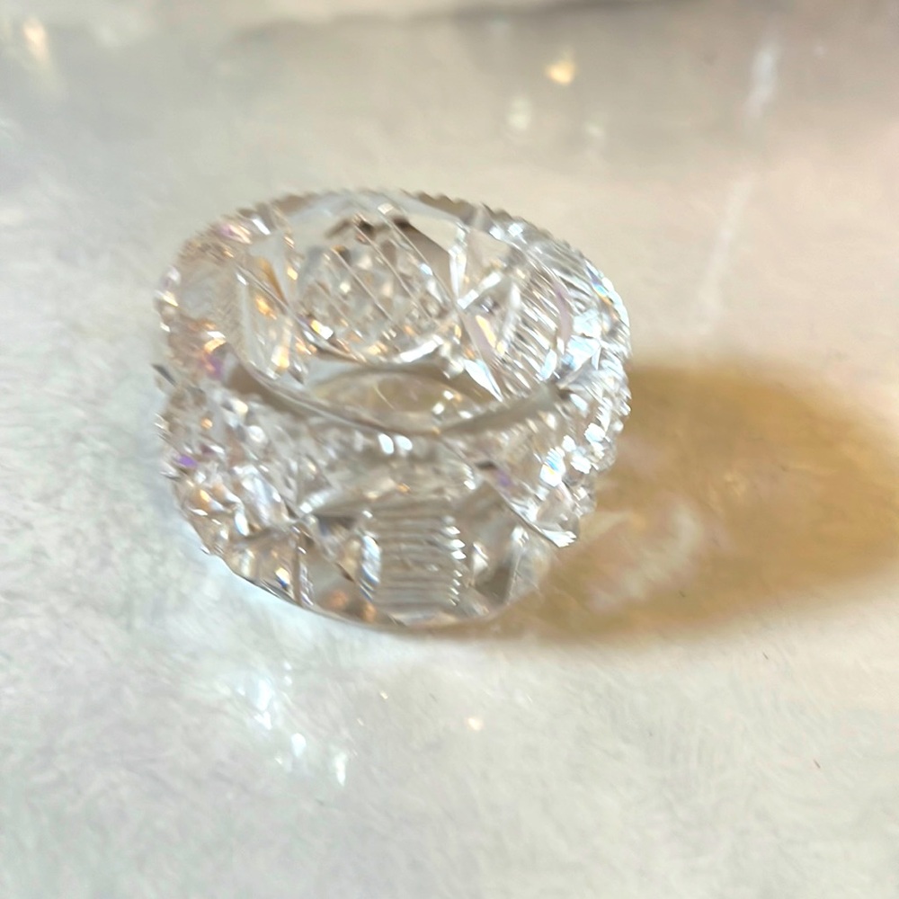 Crystal vintage salt celler